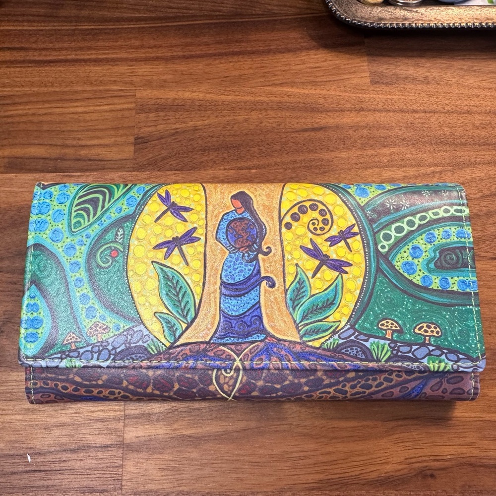 Leah Dorion Strong Earth Woman Wallet